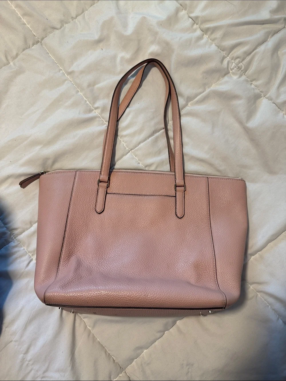 kate spade Dusty Pink Pebbled Leather Tote